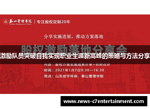 激励队员突破自我实现职业生涯新高峰的策略与方法分享
