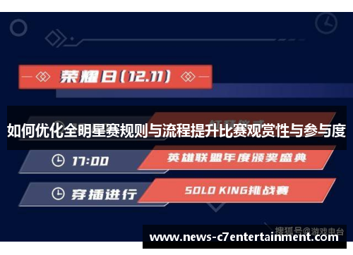 如何优化全明星赛规则与流程提升比赛观赏性与参与度